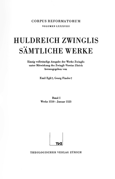 Cover Werke 1510–Januar 1523