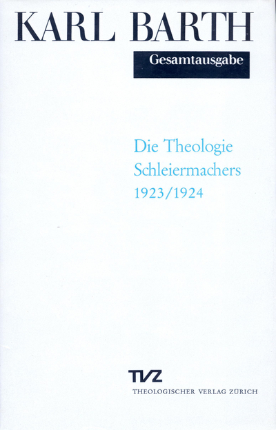 Cover Die Theologie Schleiermachers