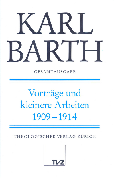 Cover zu Vorträge und kleinere Arbeiten 1909–1914