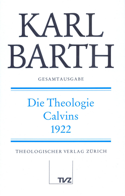 Cover Die Theologie Calvins
