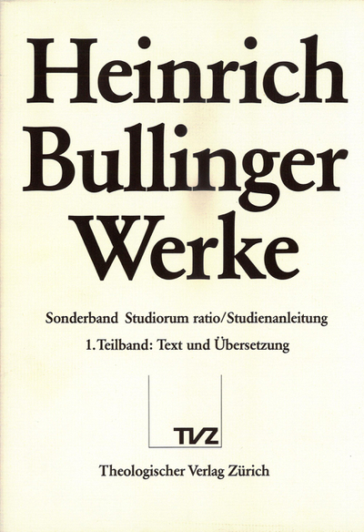 Cover zur Reihe Heinrich Bullinger Werke