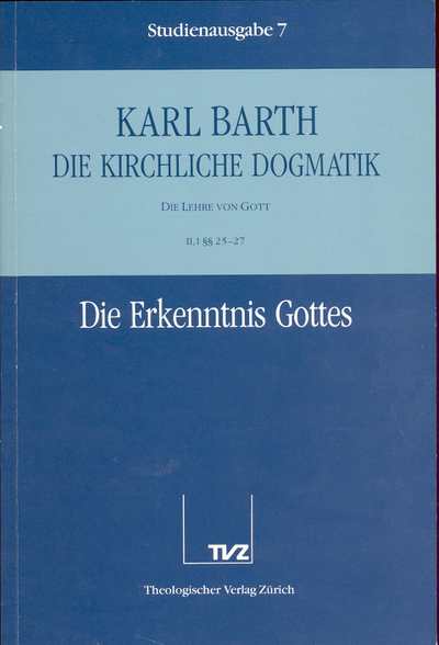 Cover 7: II.1 § 25–27: Die Erkenntnis Gottes