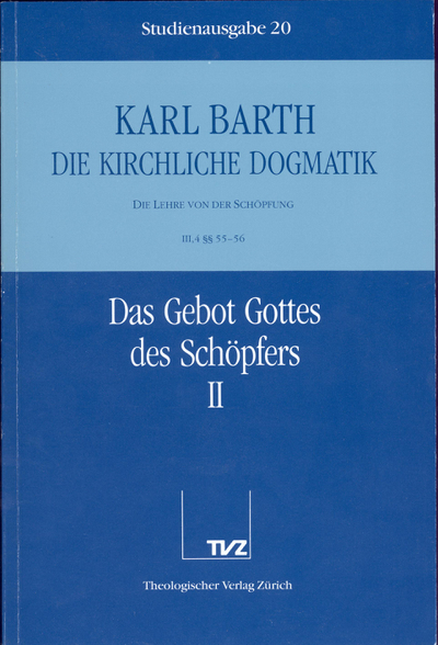 Cover zu 20: III.4 § 55/56: Das Gebot Gottes des Schöpfers