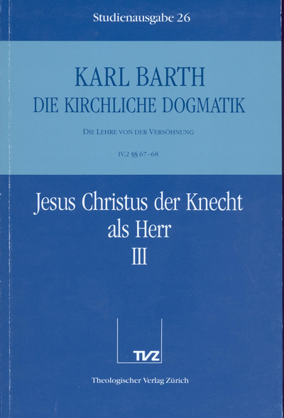 Cover zu 26: IV.2 § 67/68: Jesus Christus der Knecht als Herr