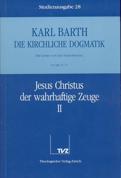 Cover zu 28: IV.3 § 70/71: Jesus Christus der wahrhaftige Zeuge