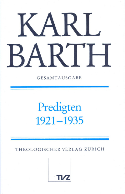 Cover zu Predigten 1921–1935