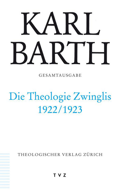Cover Die Theologie Zwinglis