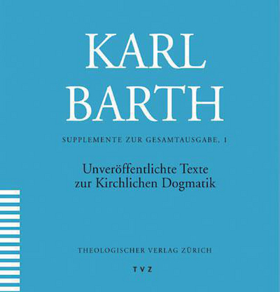 Cover zur Reihe Supplemente zur Karl Barth Gesamtausgabe