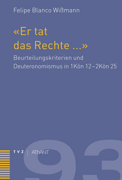 Cover «Er tat das Rechte …»