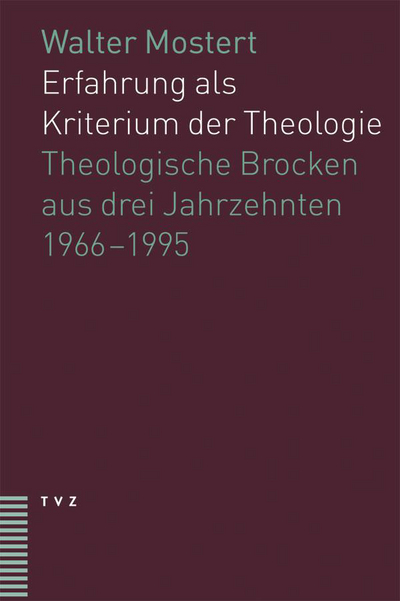 Cover von Erfahrung als Kriterium der Theologie