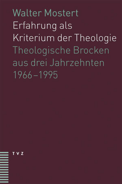 Cover Erfahrung als Kriterium der Theologie