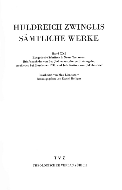 Cover Exegetische Schriften