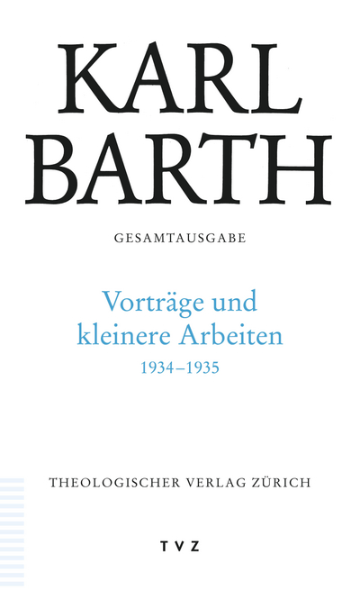 Cover von Vorträge und kleinere Arbeiten 1934–1935