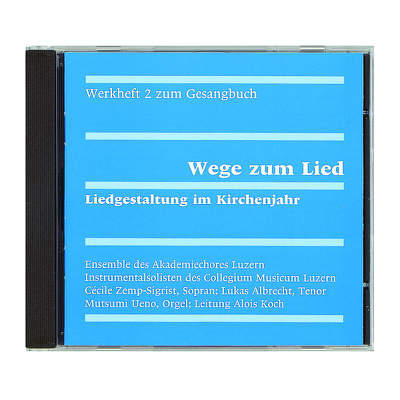 Cover Werkheft 2 nur CD: Wege zum Lied