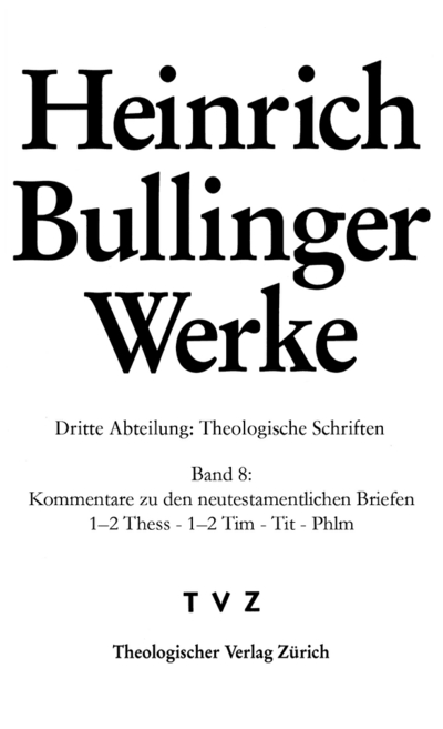 Cover zu Bullinger Heinrich, Werke:
