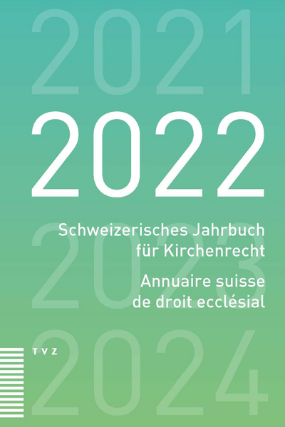 Cover Schweizerisches Jahrbuch für Kirchenrecht / Annuaire suisse de droit ecclésial 2022