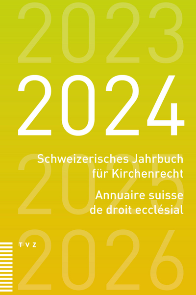 Cover Schweizerisches Jahrbuch für Kirchenrecht / Annuaire suisse de droit ecclésial 2024