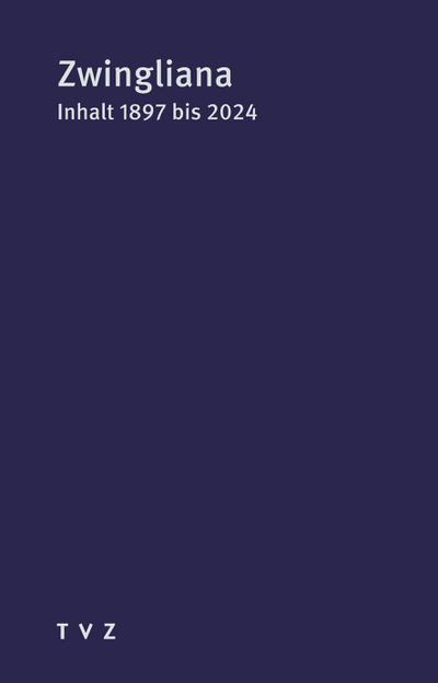 Cover Inhaltverzeichnis 1897 bis 2024