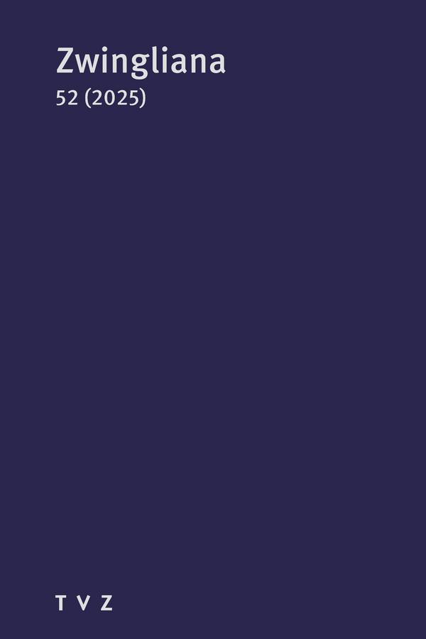 Cover von Zwingliana Band 52: Jg. 2025